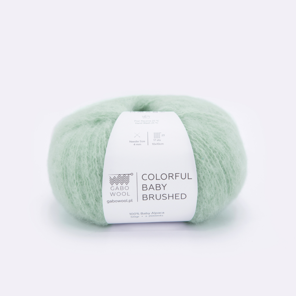 Włóczka Gabo Wool Colorful Baby Brushed 7298 Jasna Mięta