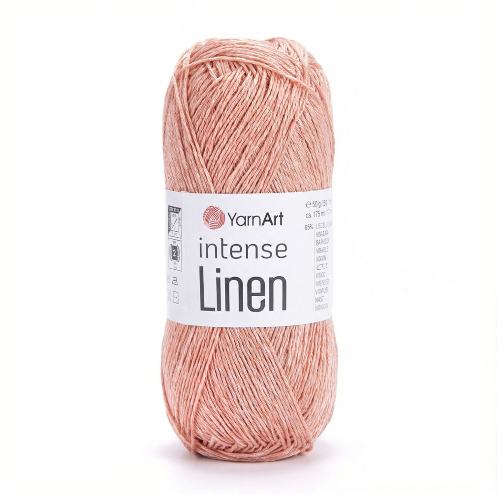 Włóczka YarnArt Intense Linen 4105 Morela