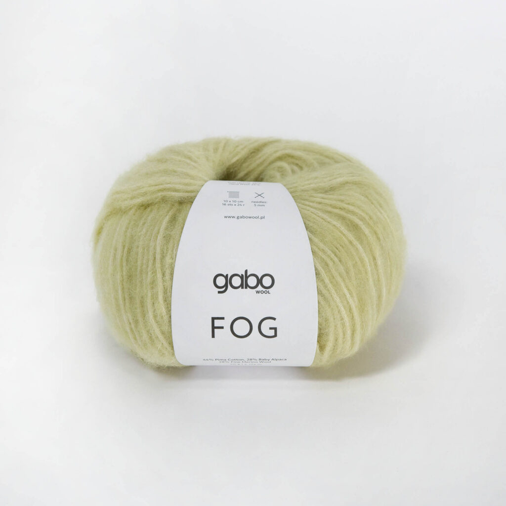 Włóczka Gabo Wool FOG 6477 Zielona Herbata