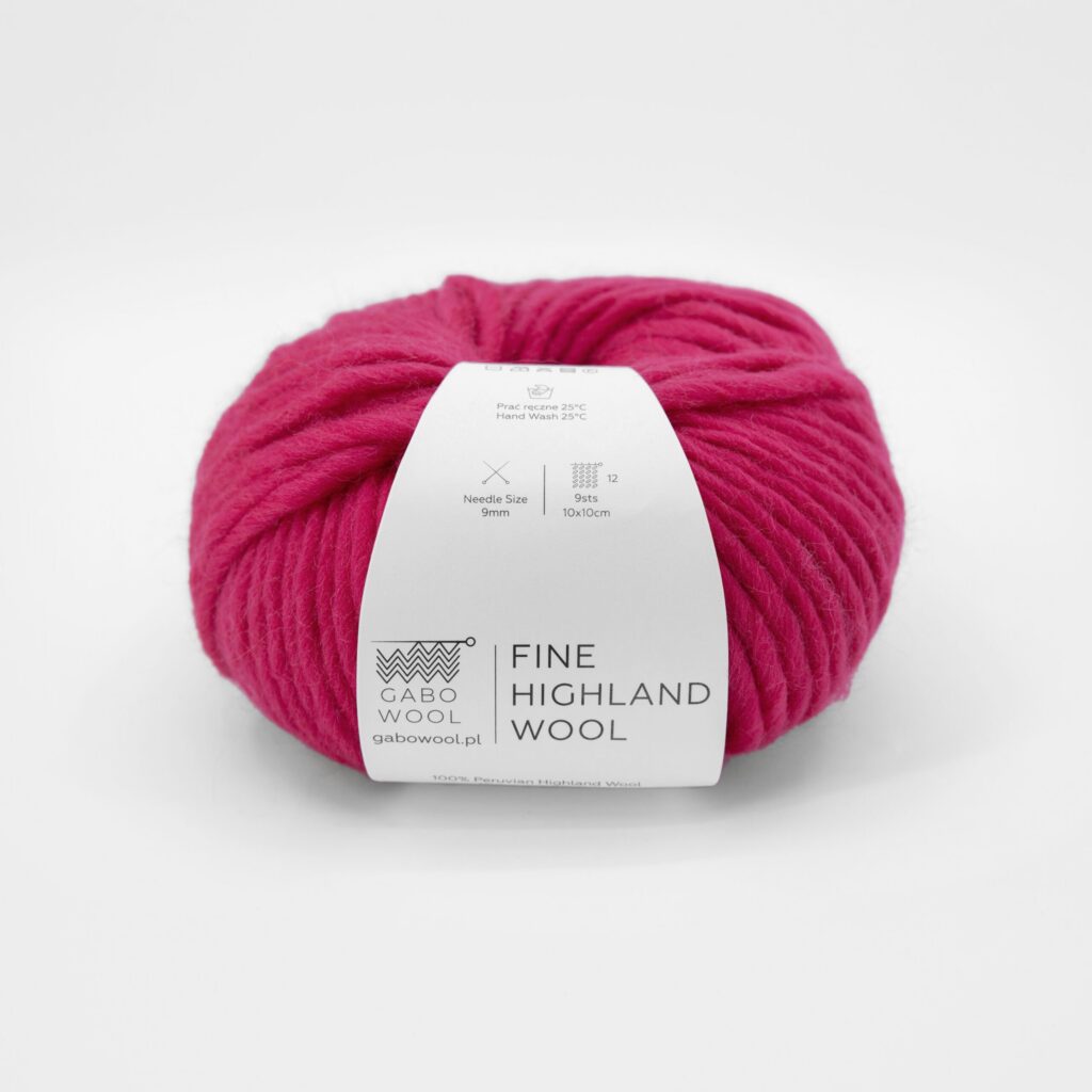 Włóczka Gabo Wool Fine Highland Wool 2230 Magenta