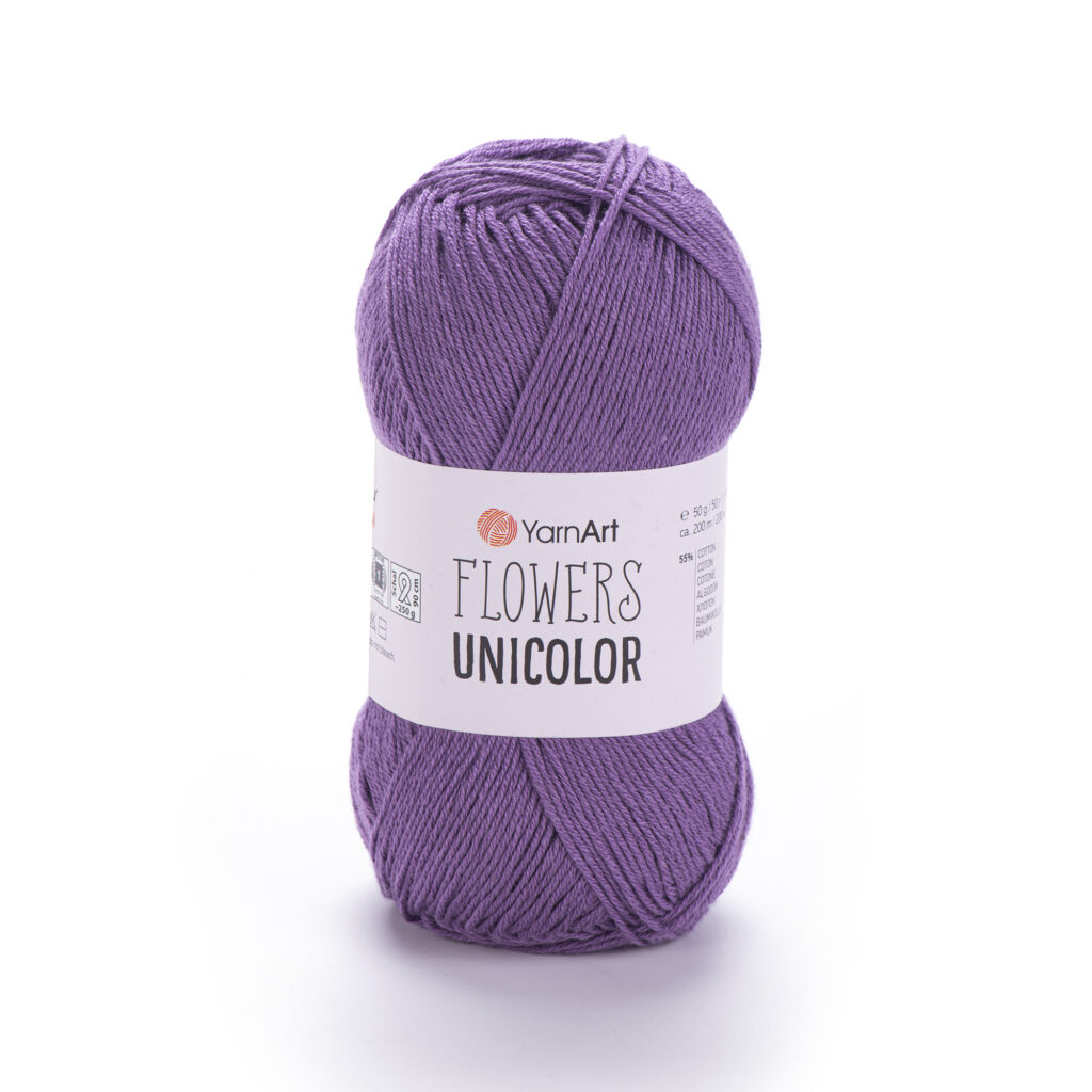Włóczka YarnArt Flowers Unicolor 748 Fiolet
