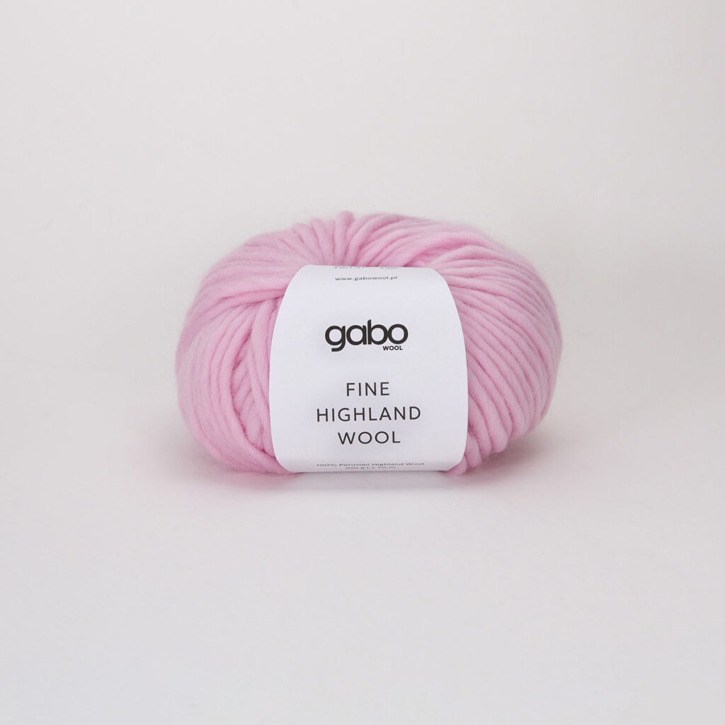 Włóczka Gabo Wool Fine Highland Wool 2520 Mglista Peonia