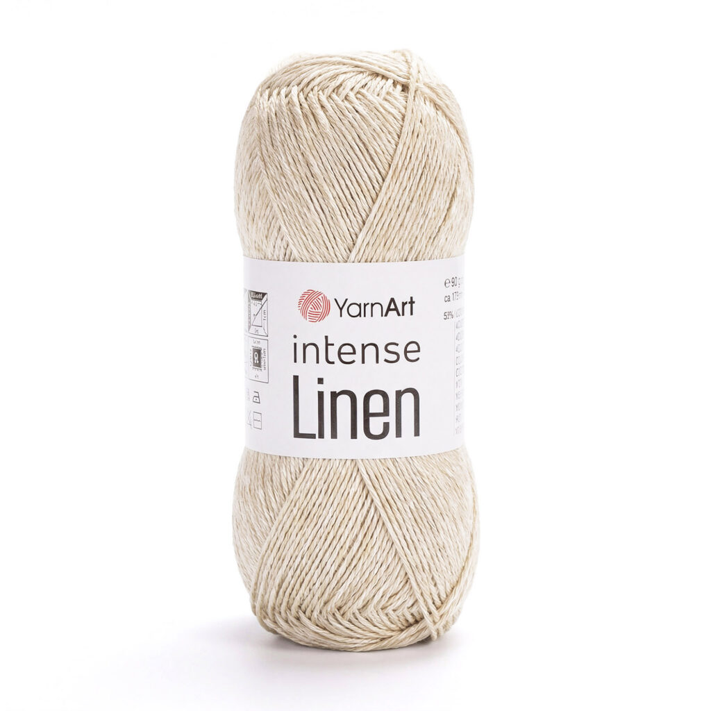 Włóczka YarnArt Intense Linen 4101 Owsiany