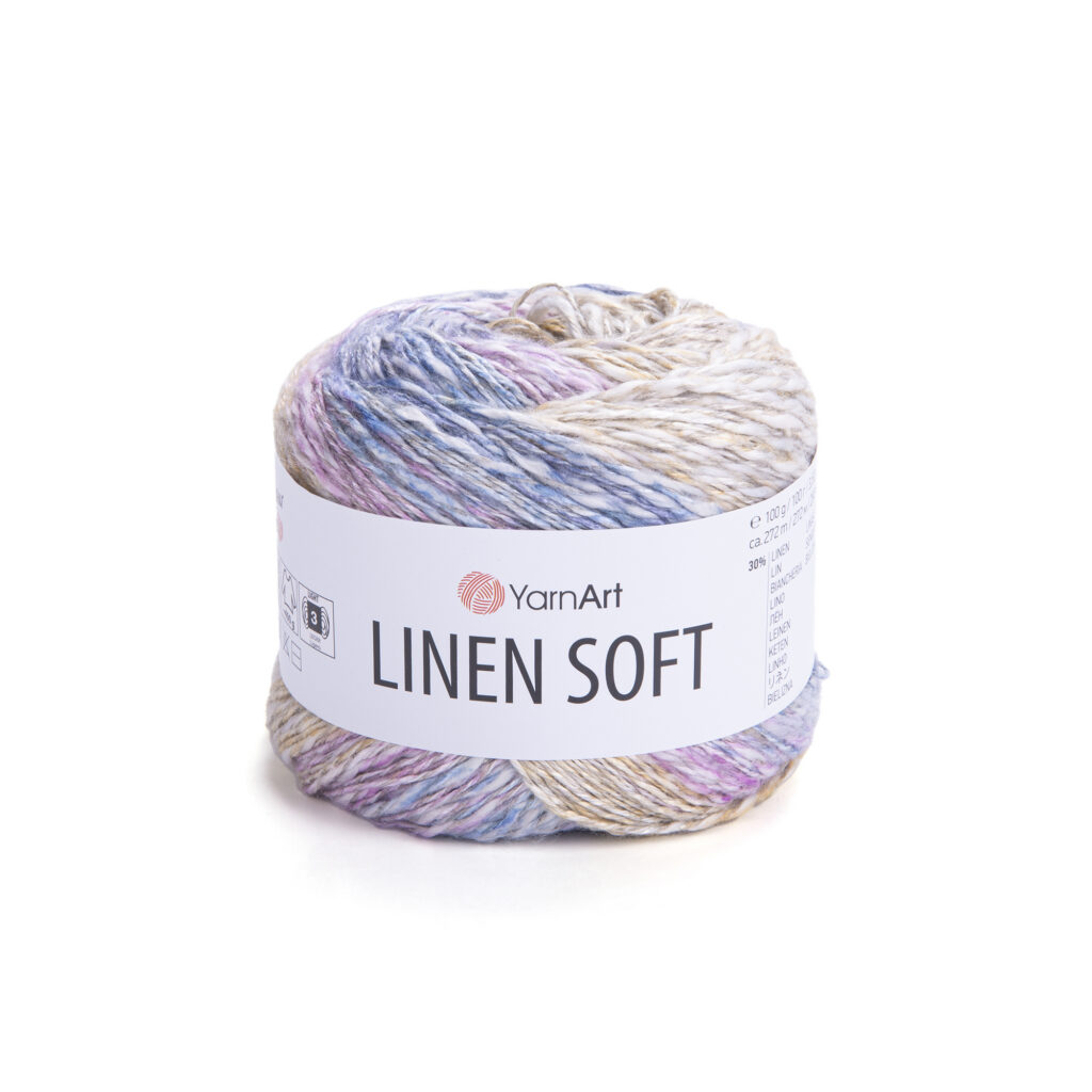 Włóczka YarnArt Linen Soft 7404 Pastelowy Mix