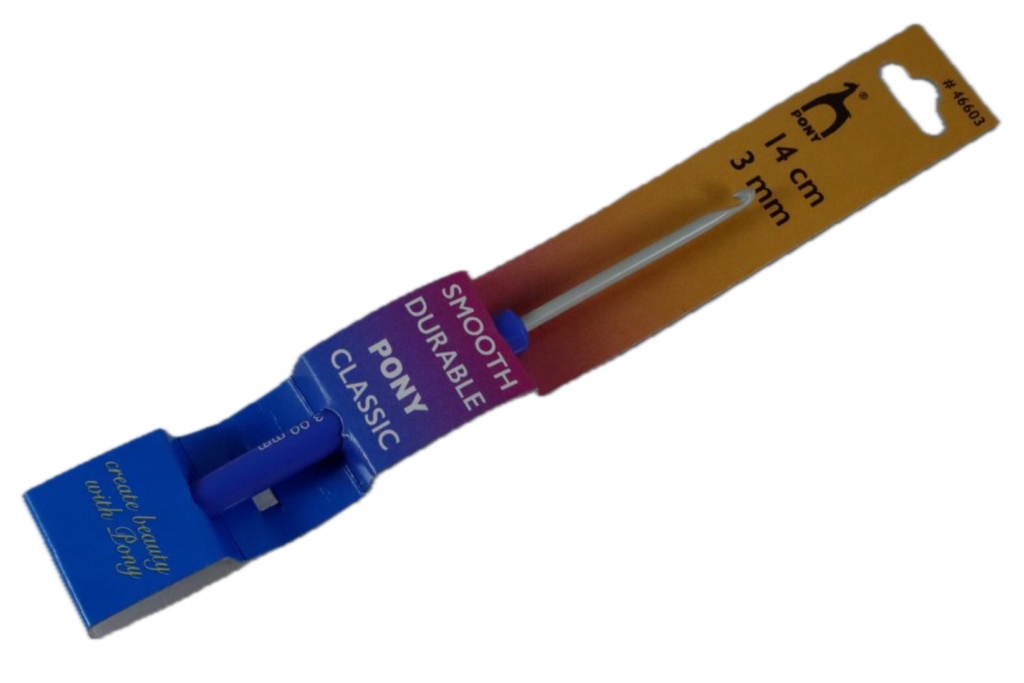 Szydełko z Plastikową Rączką 3mm PONY #46603