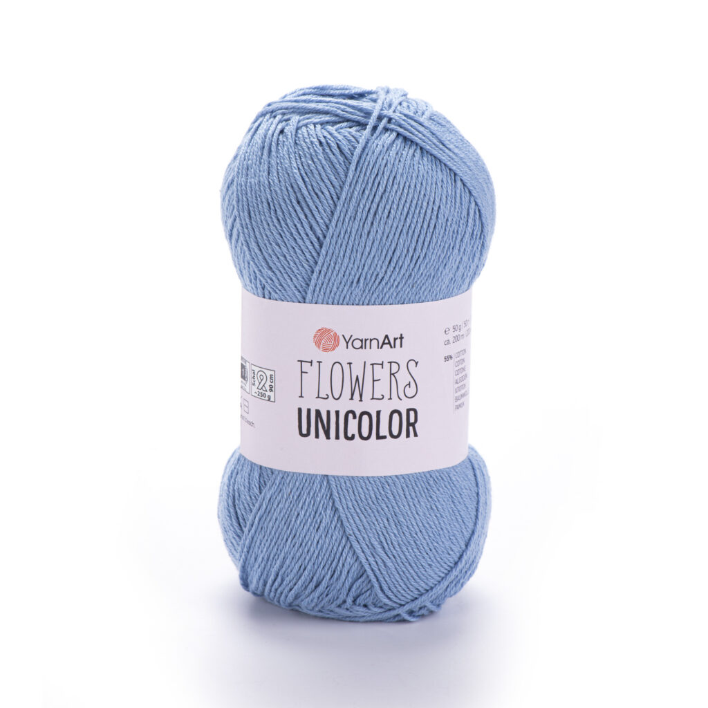 Włóczka YarnArt Flowers Unicolor 742 Jasny Niebieski