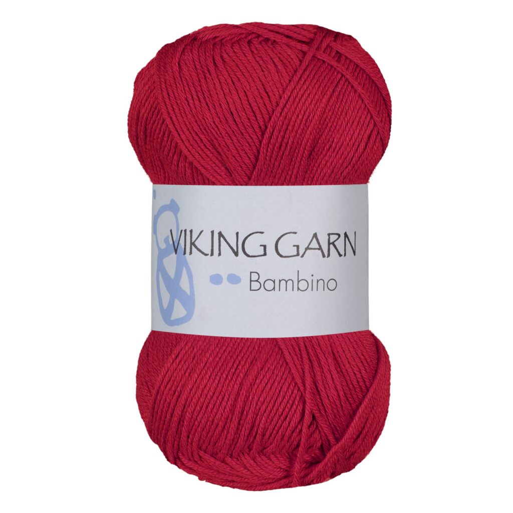 Włóczka Viking Garn Bambino 450 Czerwony