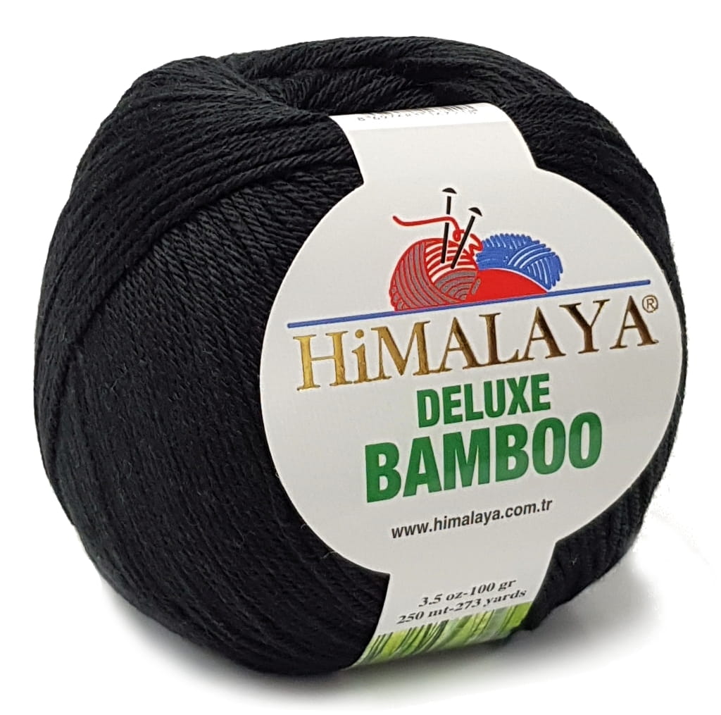 Włóczka Himalaya Deluxe Bamboo 124-29 Czarny