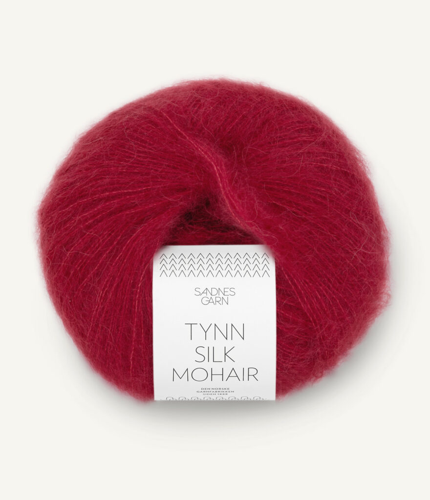 Włóczka Sandnes Garn Tynn Silk Mohair 4236 Czereśnia