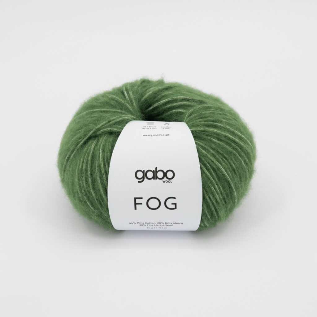 Włóczka Gabo Wool FOG 6350 Zielony Mech