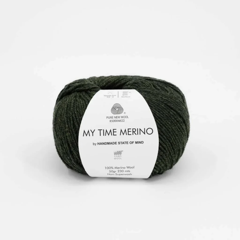 Włóczka Gabo Wool My Time Merino 9738 Zielony Mech