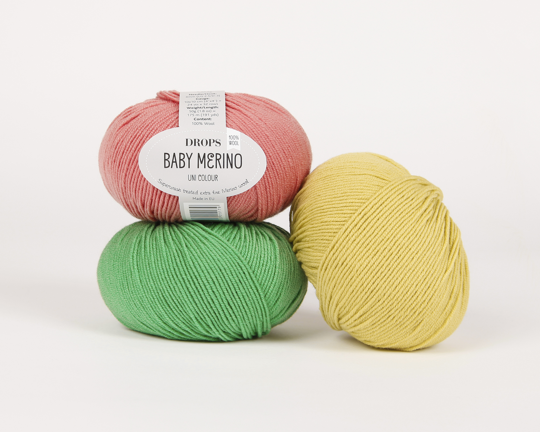 Włóczka Drops Baby Merino Mix 17 Beż - obrazek 2