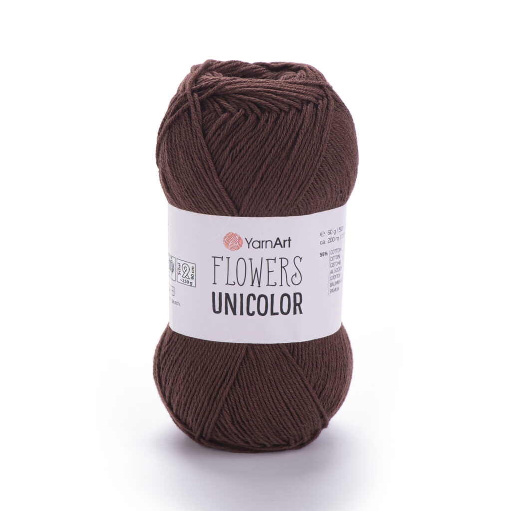 Włóczka YarnArt Flowers Unicolor 766 Brąz