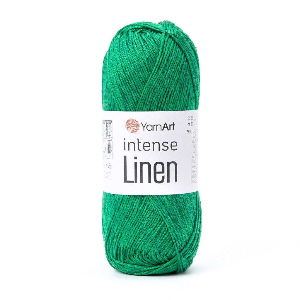 Włóczka YarnArt Intense Linen 4127 Ciemna Zieleń