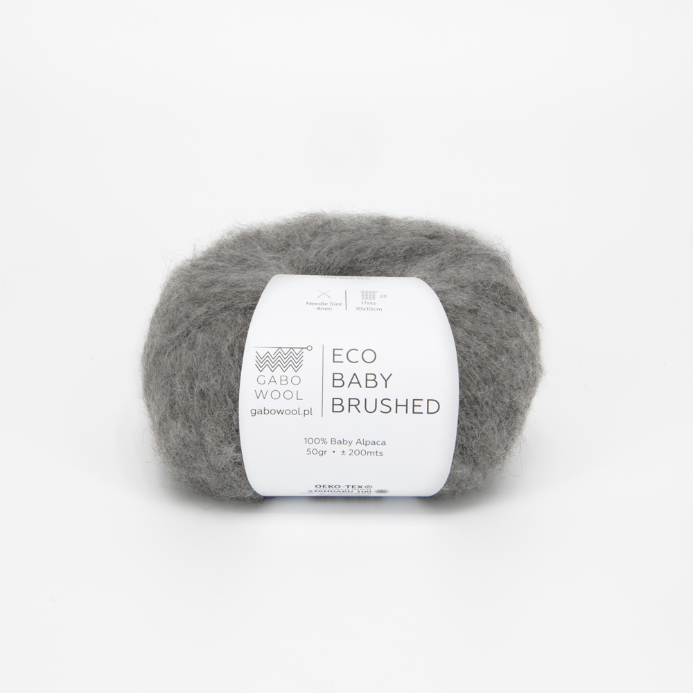 Włóczka Gabo Wool Eco Baby Brushed 2341 Szary