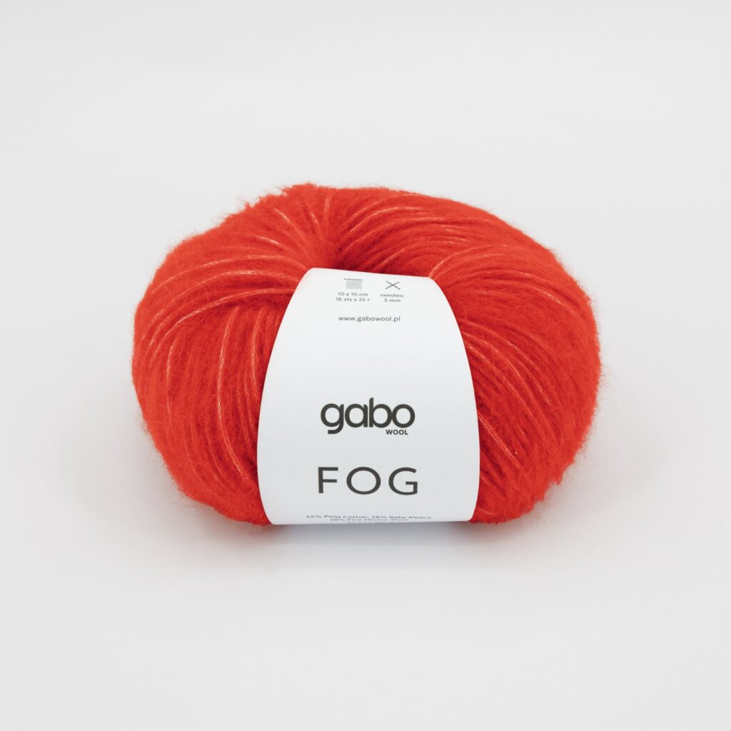 Włóczka Gabo Wool FOG 6301 Szkarłatna Czerwień