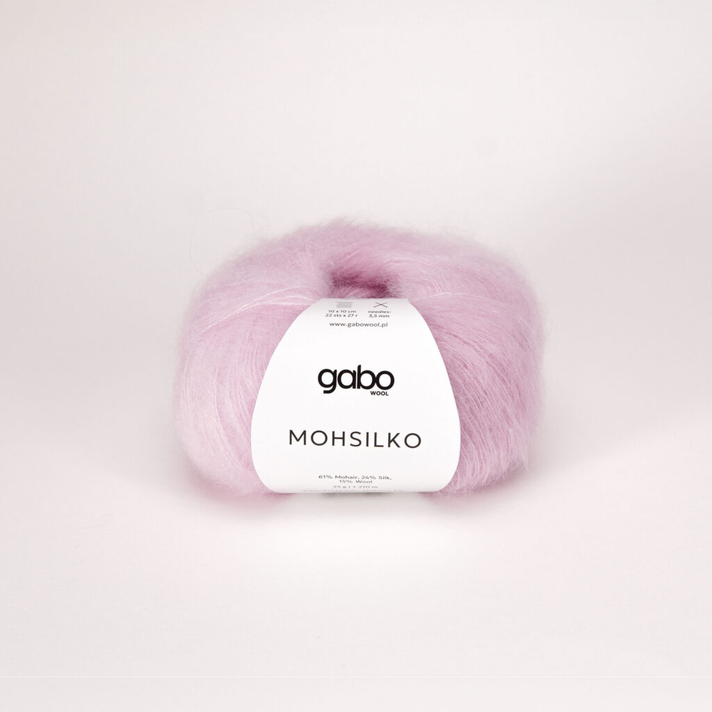 Włóczka Gabo Wool Mohsilko 4520 Mglista Peonia