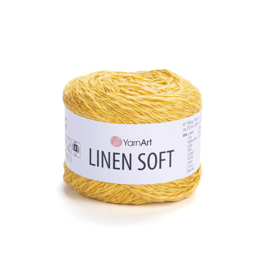 Włóczka YarnArt Linen Soft 7306 Żółty