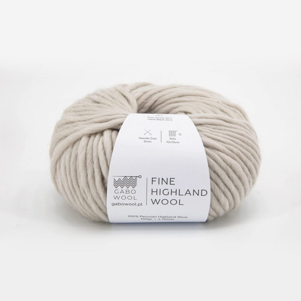 Włóczka Gabo Wool Fine Highland Wool 8412 Migdał