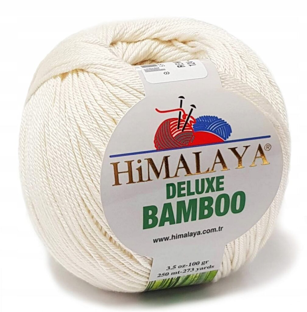 Włóczka Himalaya Deluxe Bamboo 124-02 Ecru