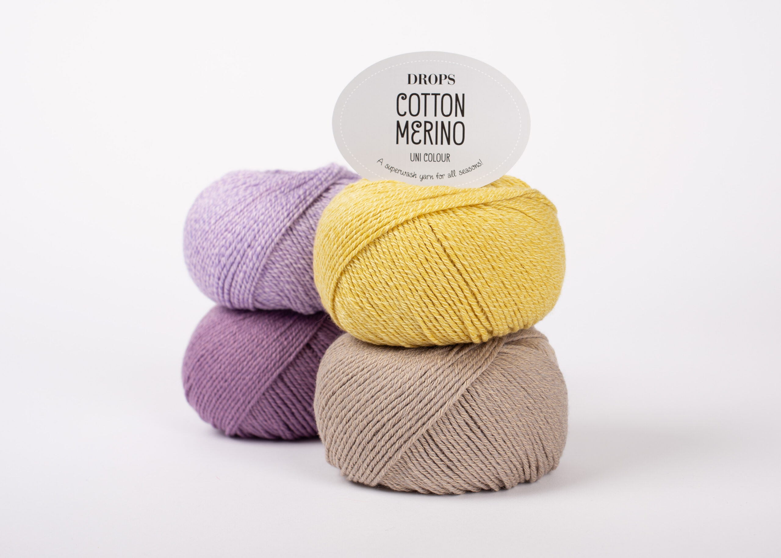 Włóczka Drops Cotton Merino 34 Mniszek - obrazek 2
