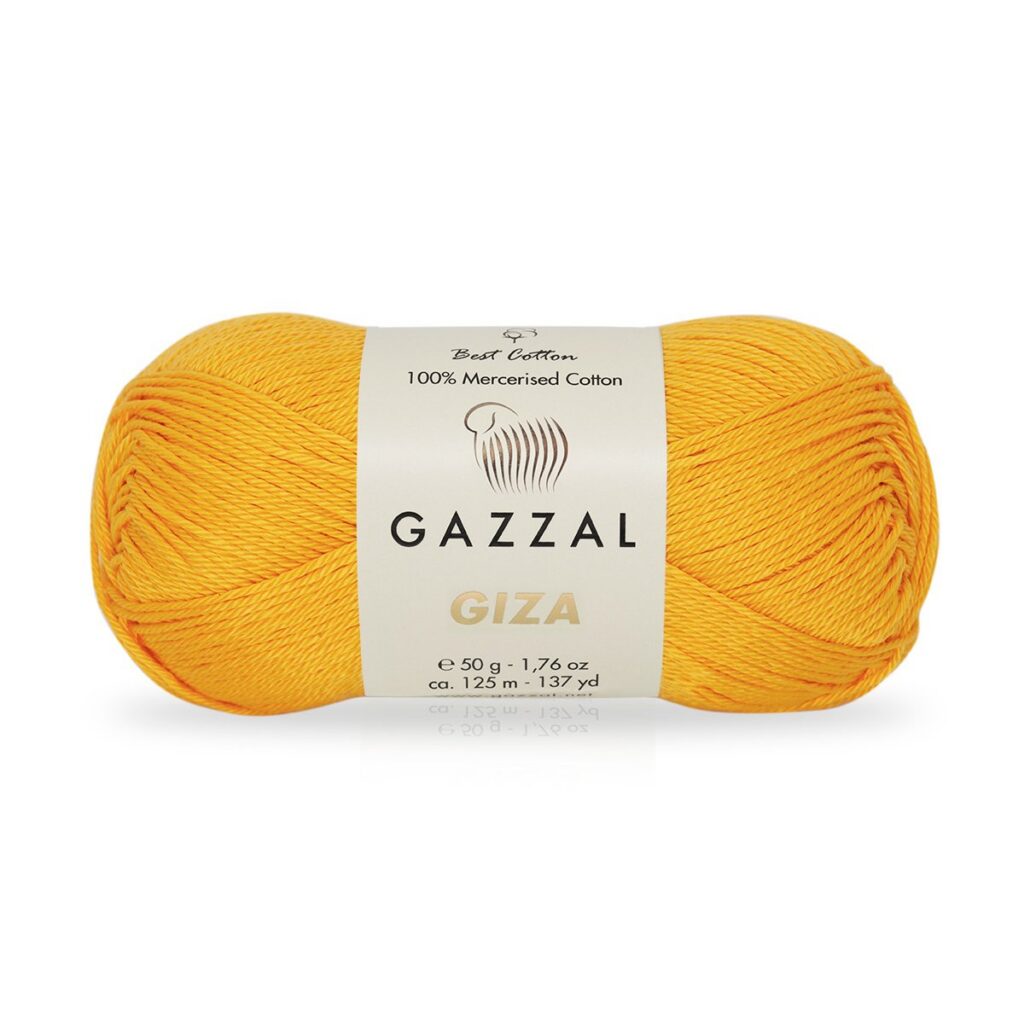 Włóczka Gazzal GIZA 2464 Złoty Żółty
