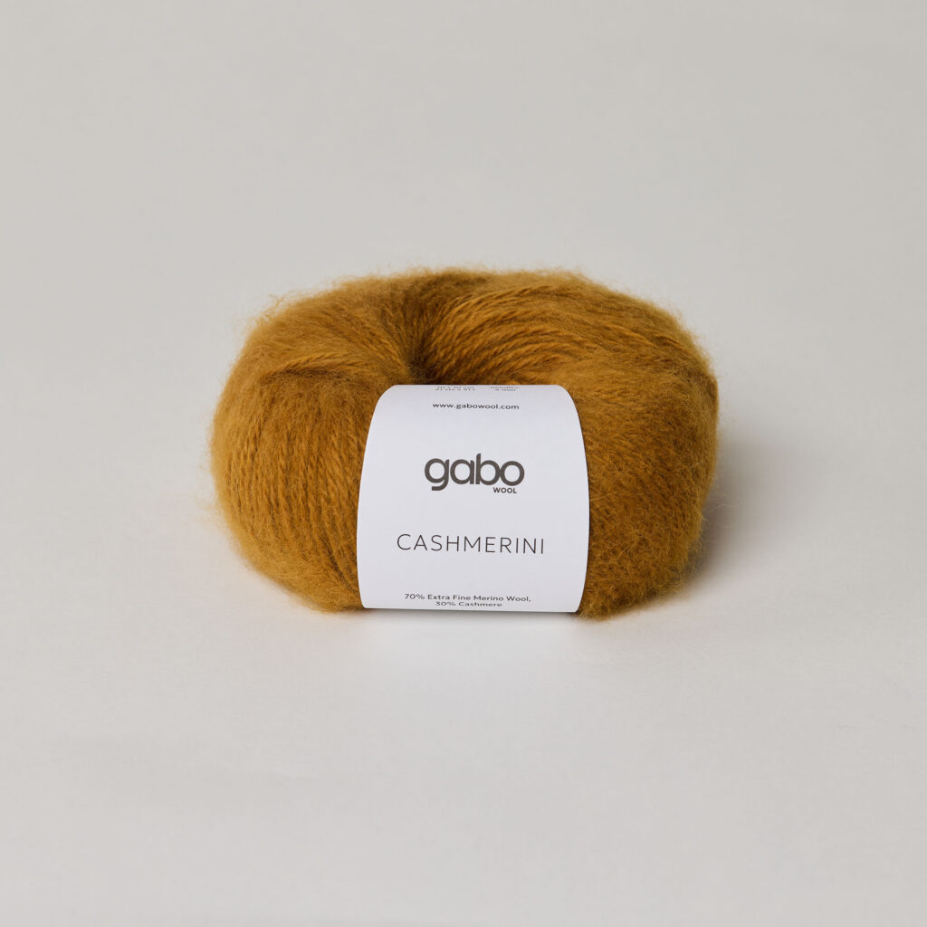 Włóczka Gabo Wool Cashmerini 5497 Karmelowy Brąz