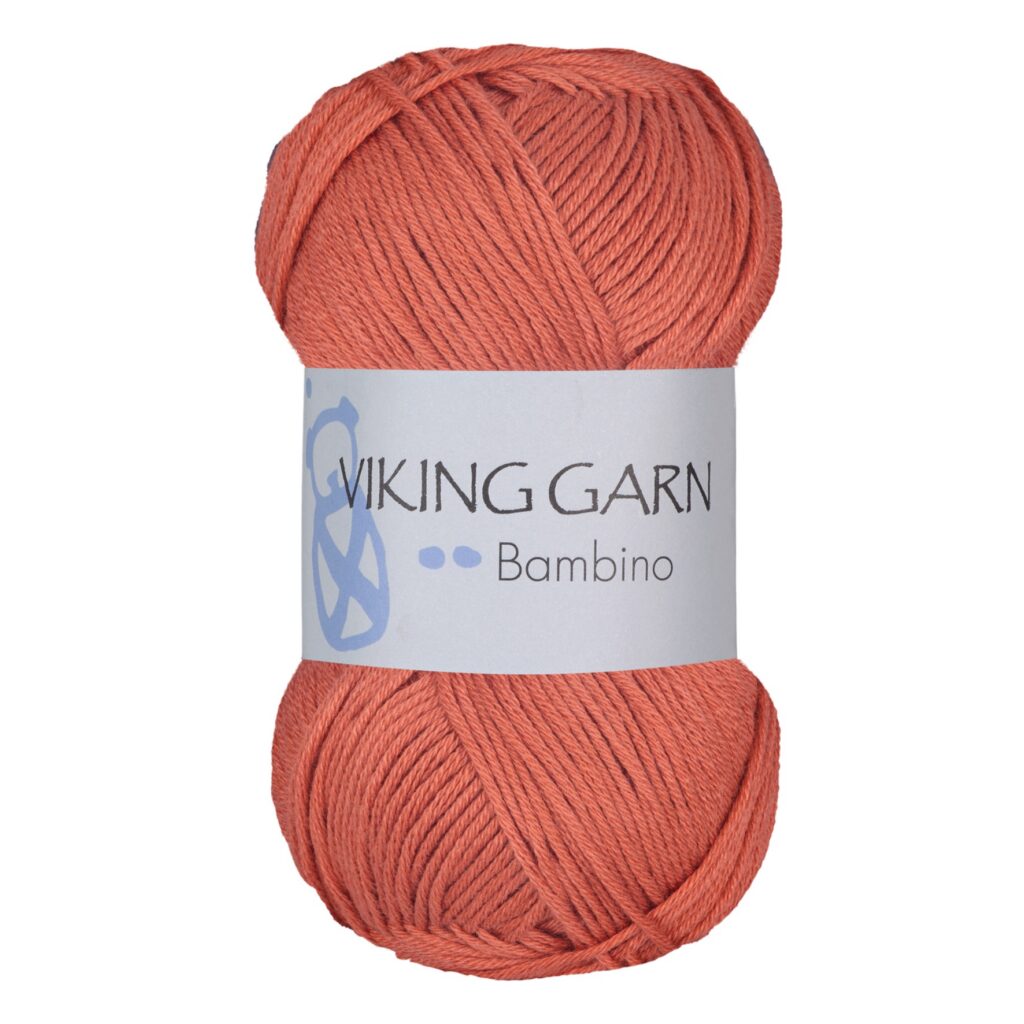 Włóczka Viking Garn Bambino 453 Przygaszony Pomarańcz