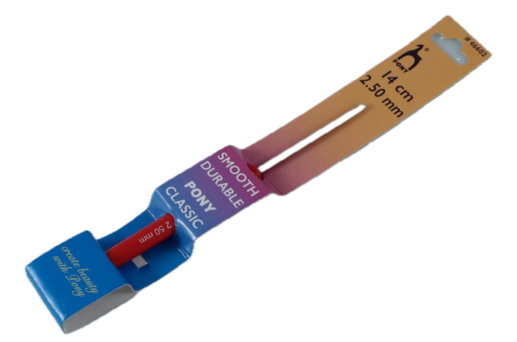 Szydełko z Plastikową Rączką 2,5mm PONY #46602