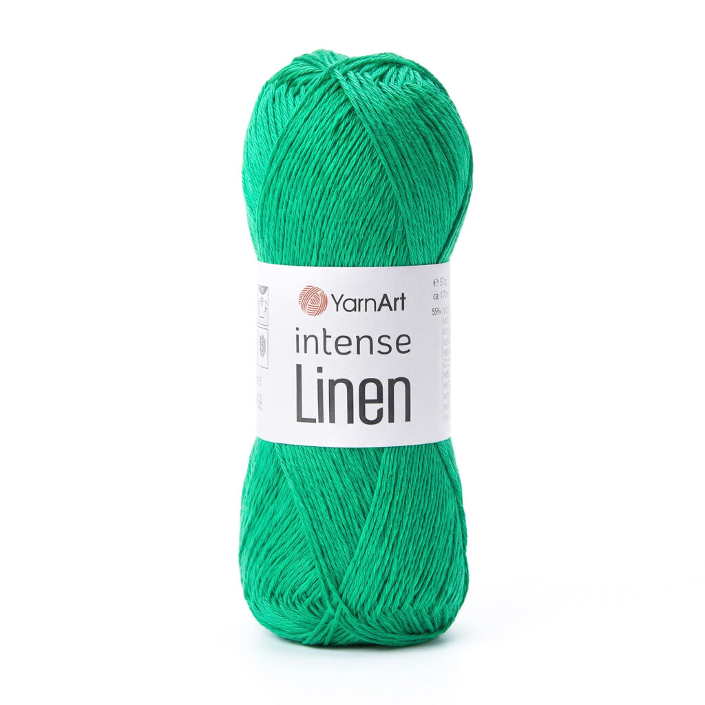 Włóczka YarnArt Intense Linen 4126 Zielony