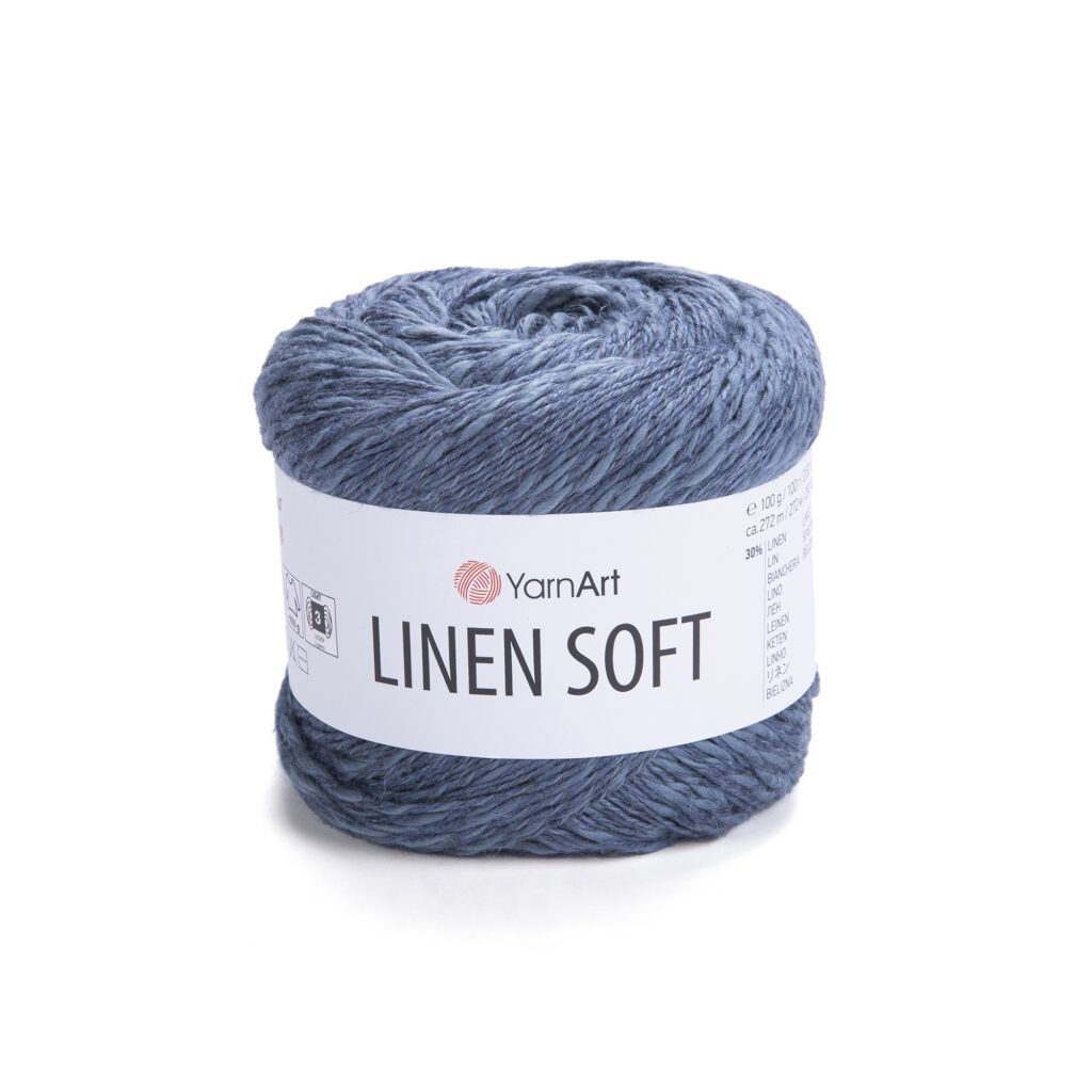 Włóczka YarnArt Linen Soft 7316 Ciemny Jeans