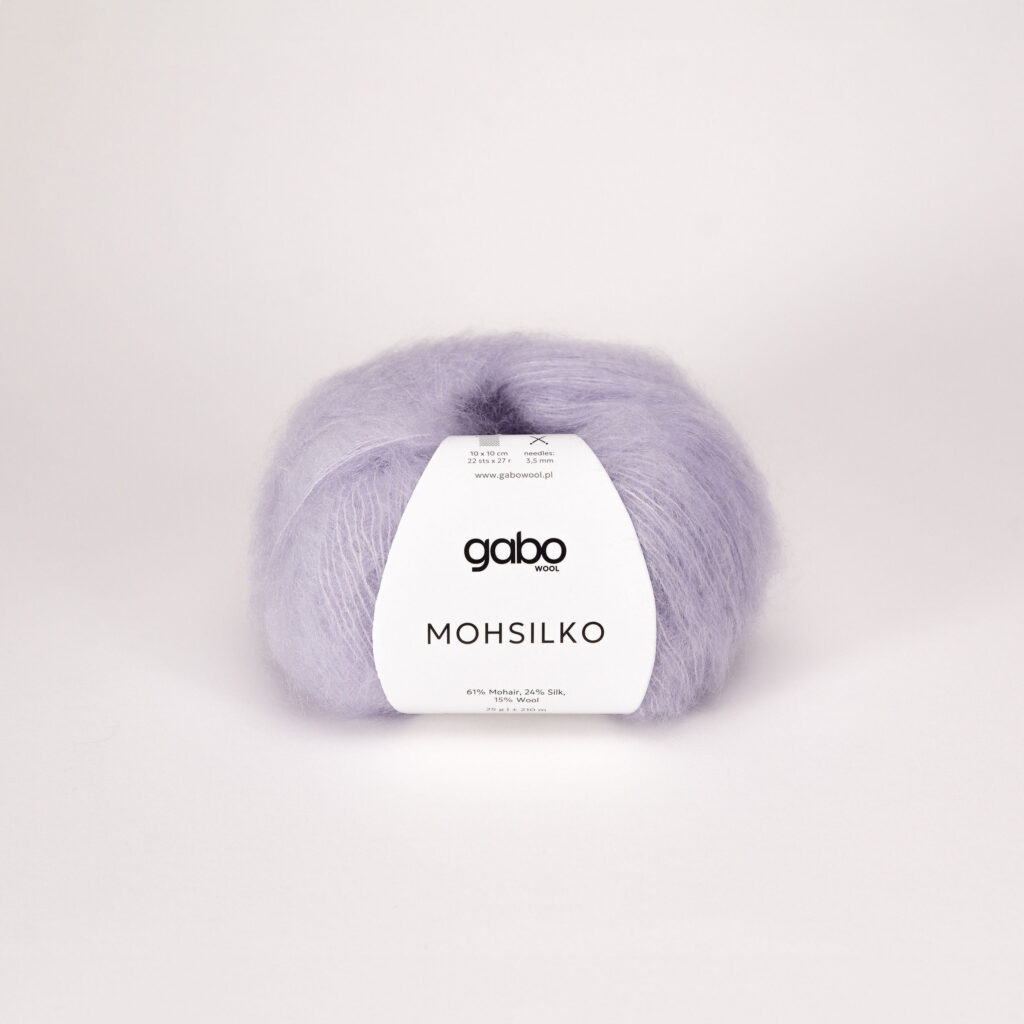 Włóczka Gabo Wool Mohsilko 4741 Jasna Lawenda