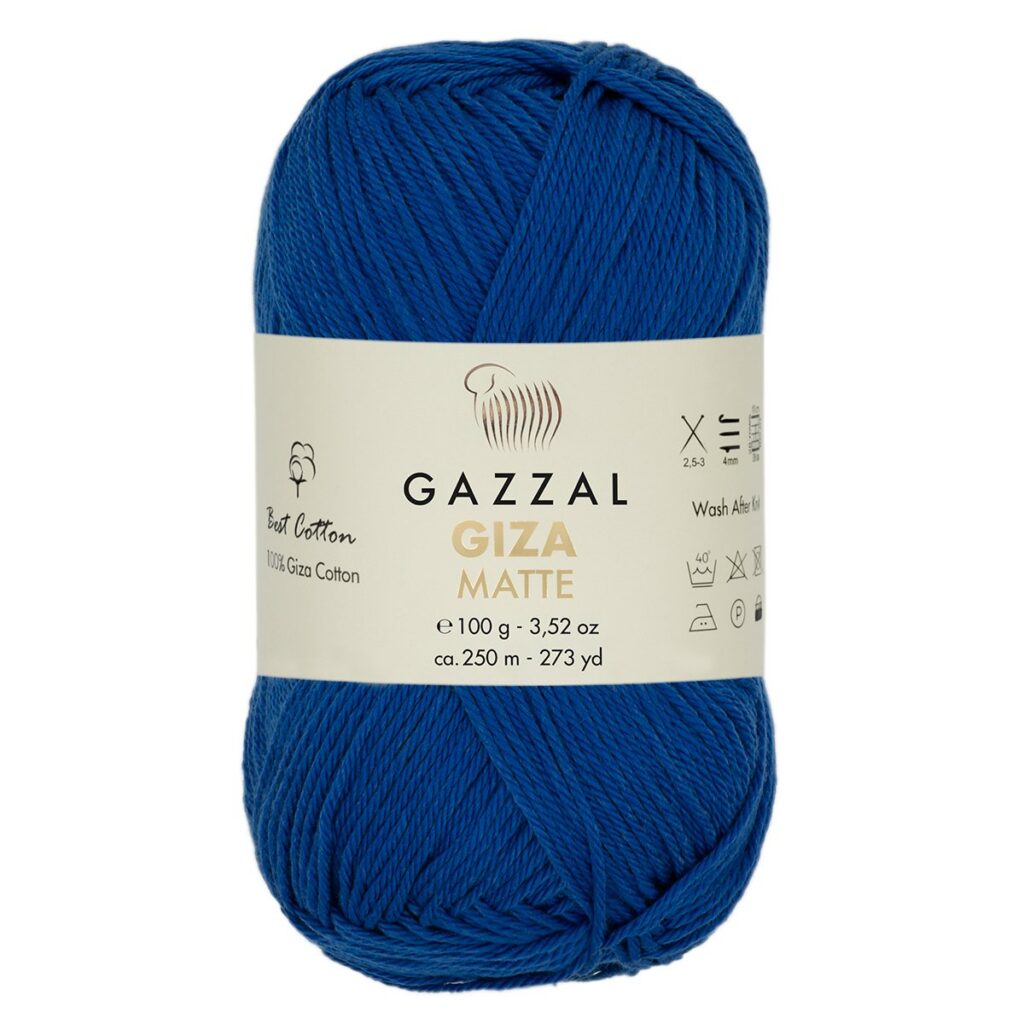 Włóczka Gazzal GIZA Matte 5577 Kobalt