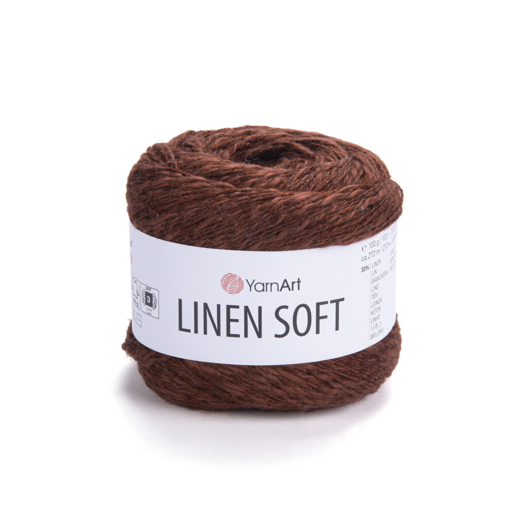 Włóczka YarnArt Linen Soft 7309 Kasztan