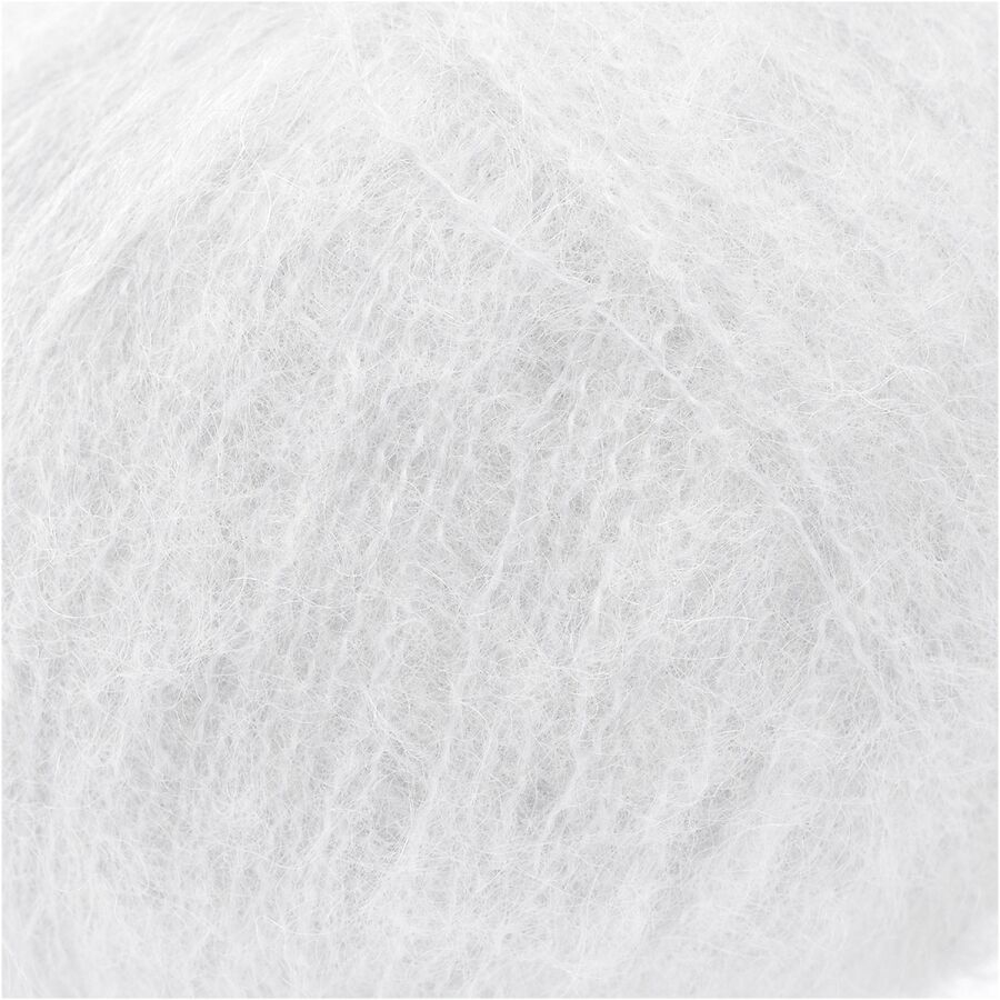 Włóczka Gazzal Super Kid Mohair 64439 Biały - obrazek 2