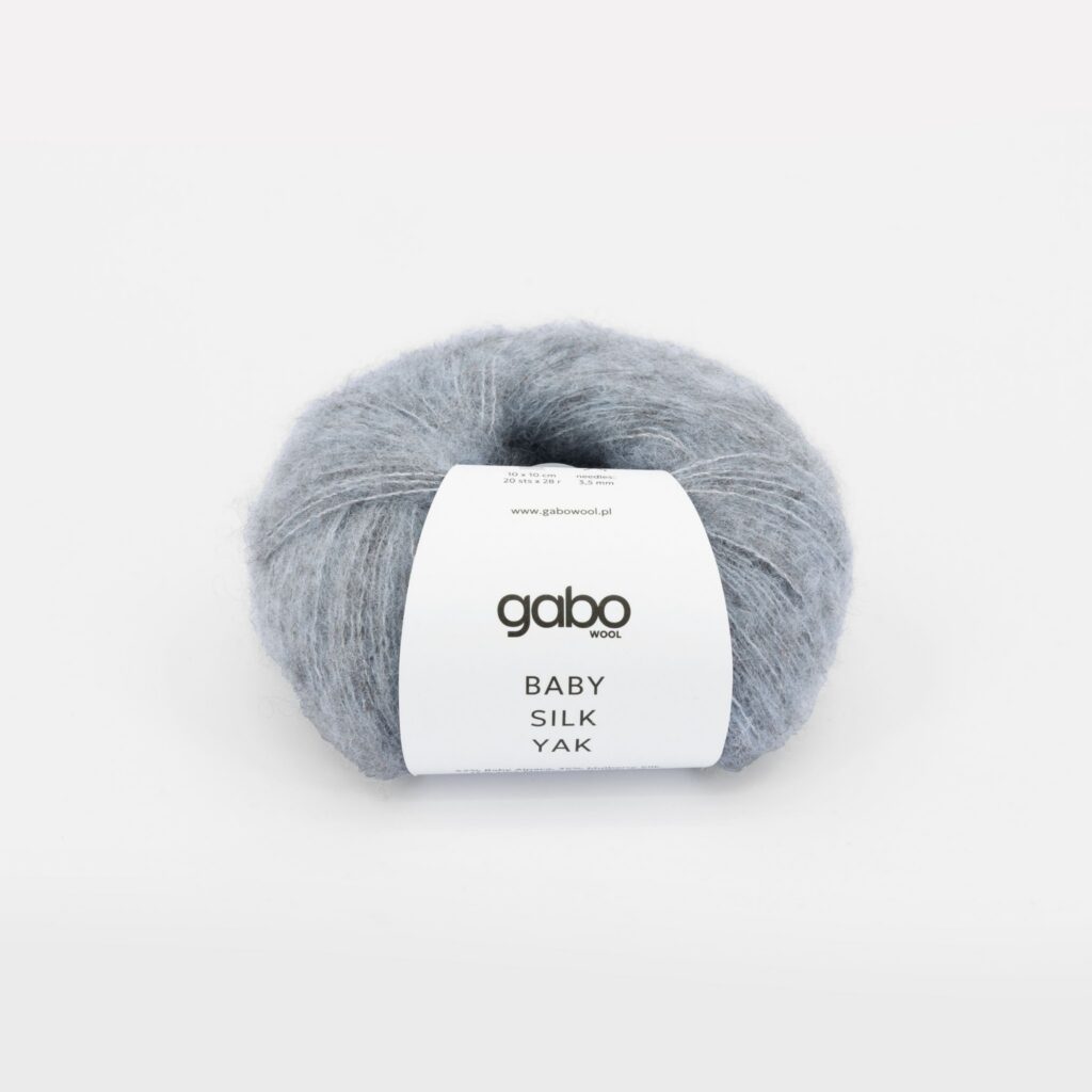Włóczka Gabo Wool Baby Silk Yak 9452 Jasny Błękit