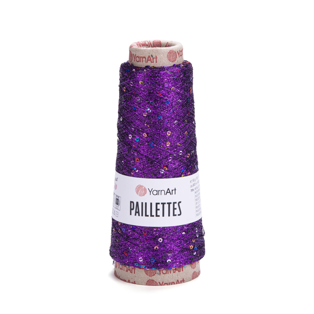 Włóczka YarnArt Paillettes 8009 Fiolet