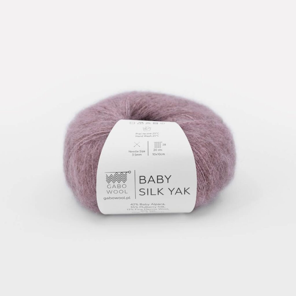 Włóczka Gabo Wool Baby Silk Yak 9716 Brudny Róż
