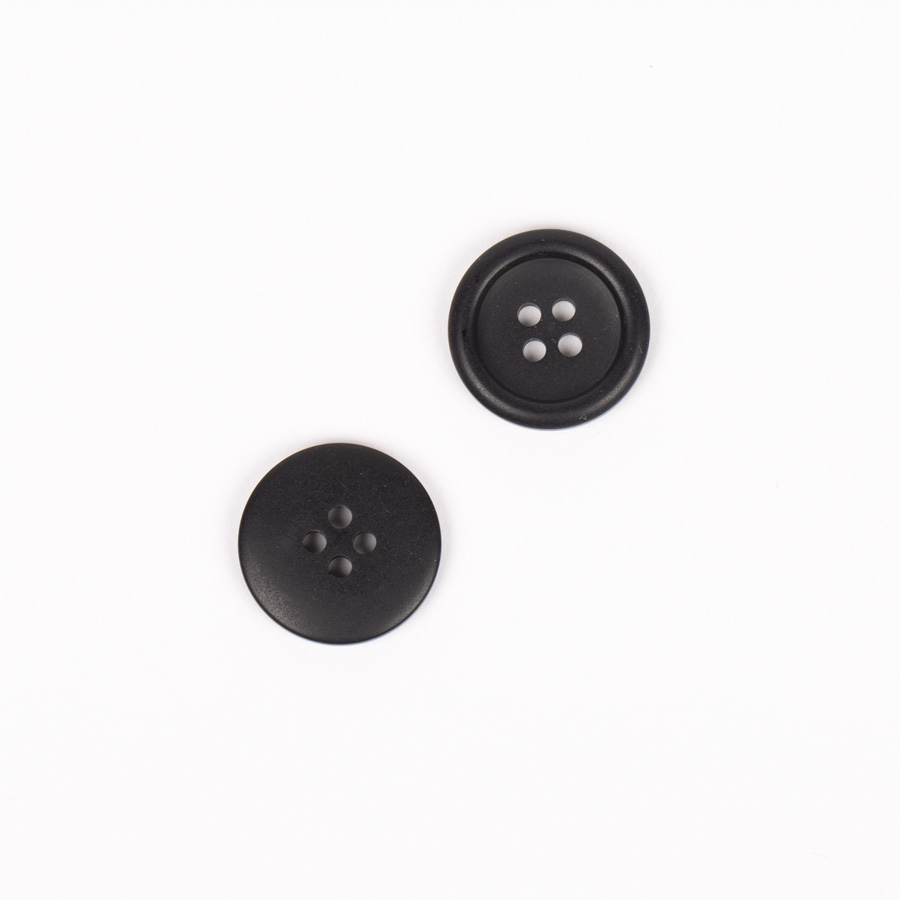 Guzik Czarny Matowy 18mm 1szt. #817 Drops