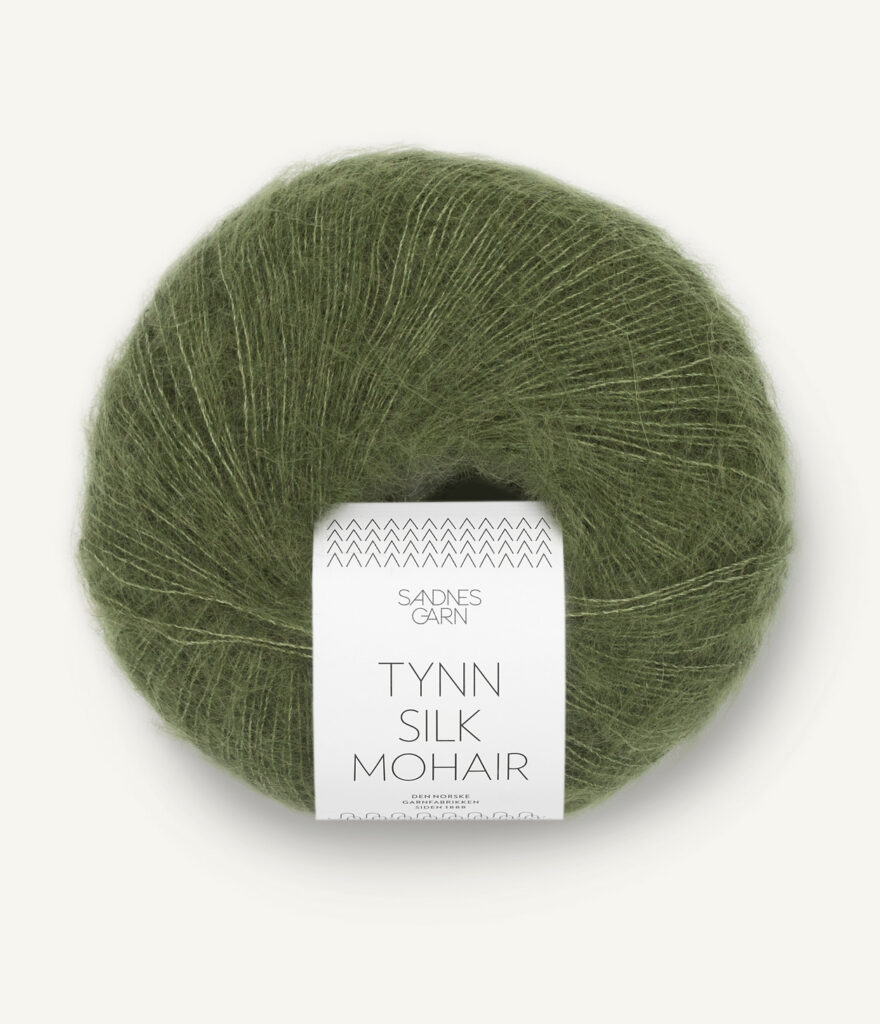 Włóczka Sandnes Garn Tynn Silk Mohair 9062 Oliwka