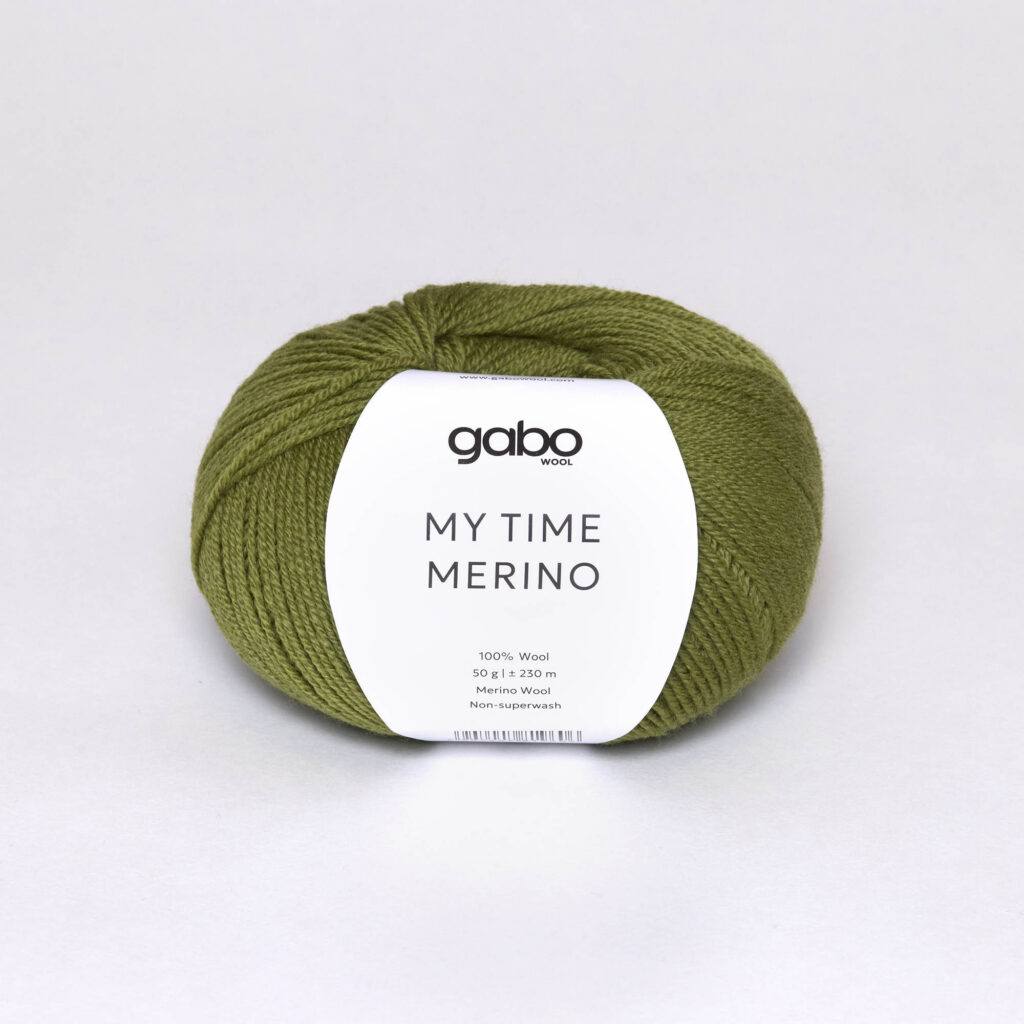 Włóczka Gabo Wool My Time Merino 9612 Oliwkowa Zieleń