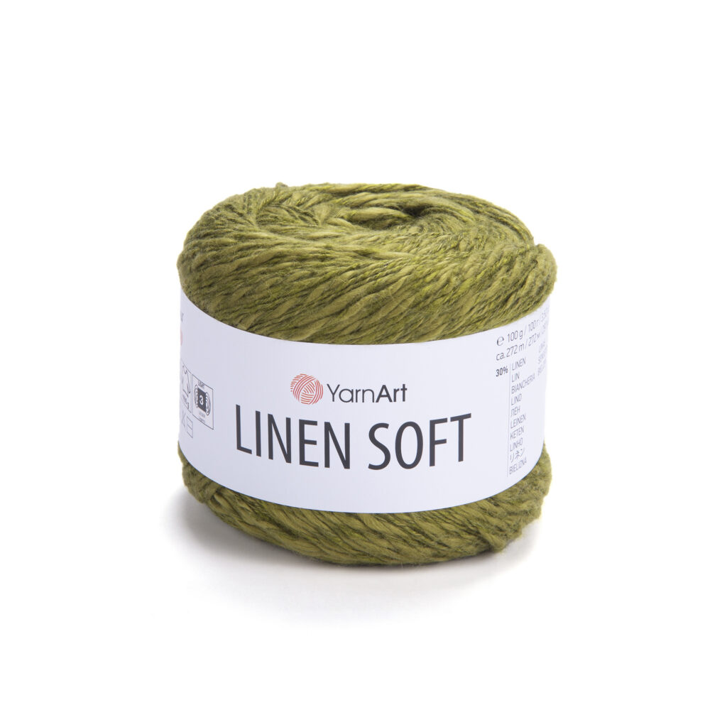 Włóczka YarnArt Linen Soft 7314 Oliwka