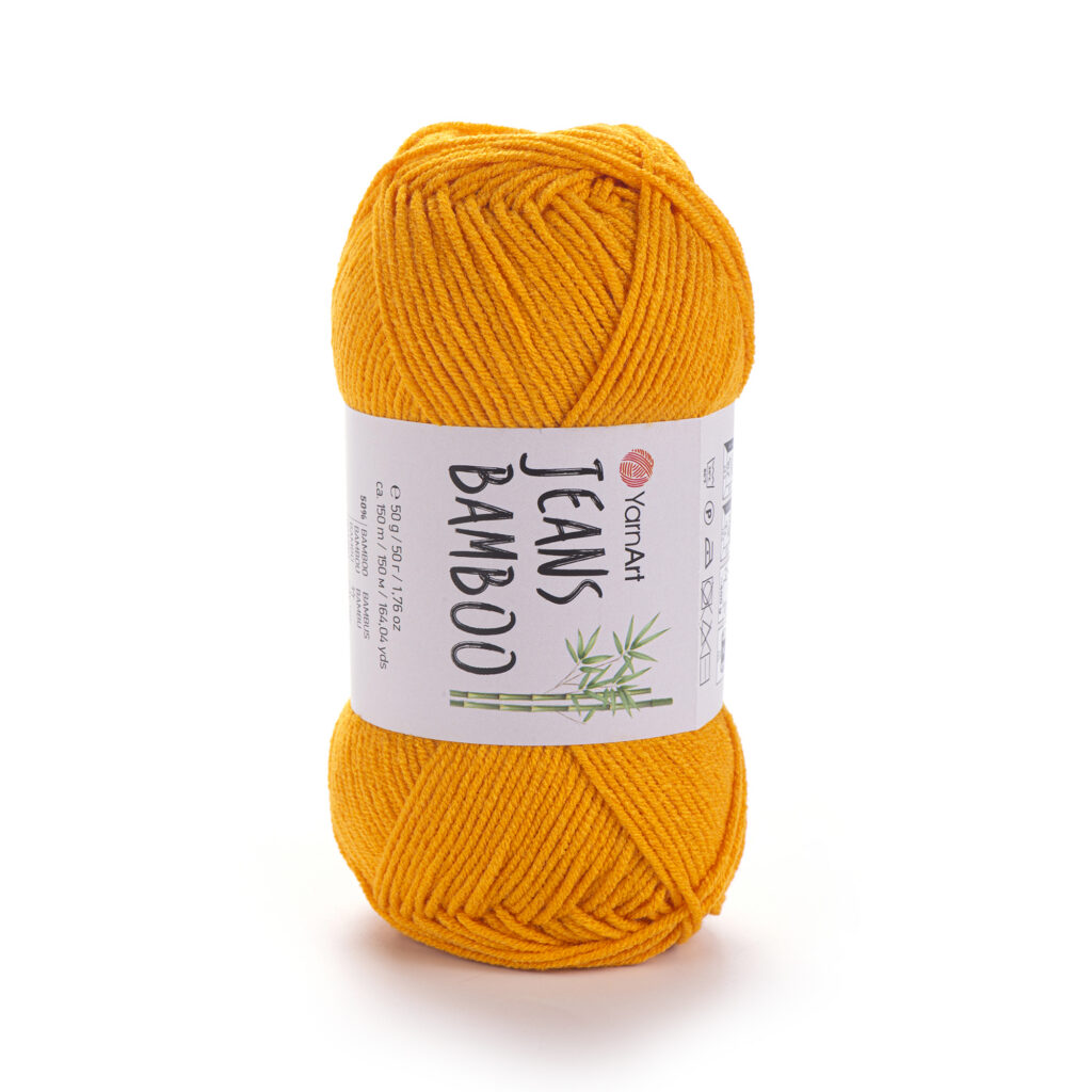 WŁÓCZKA YarnArt Jeans Bamboo 106 Kurkuma