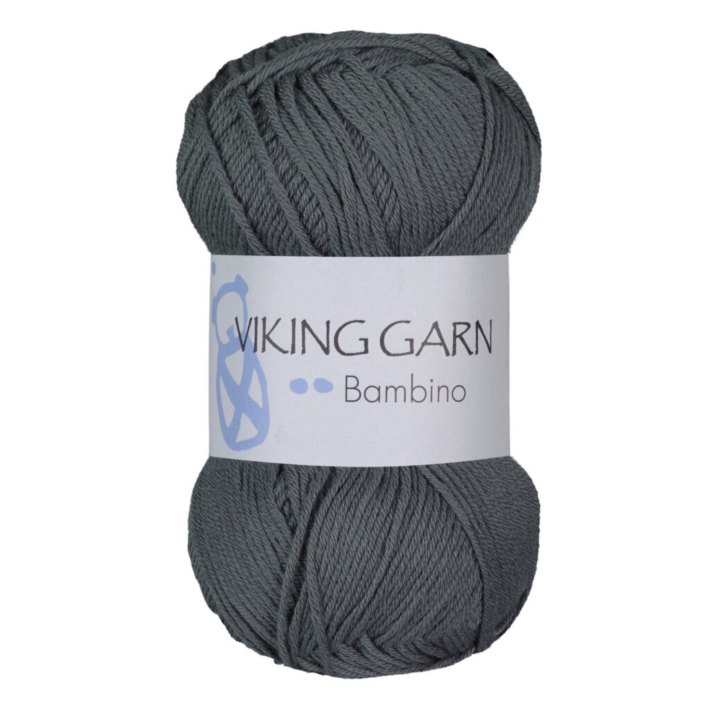 Włóczka Viking Garn Bambino 415 Ciemny Szary