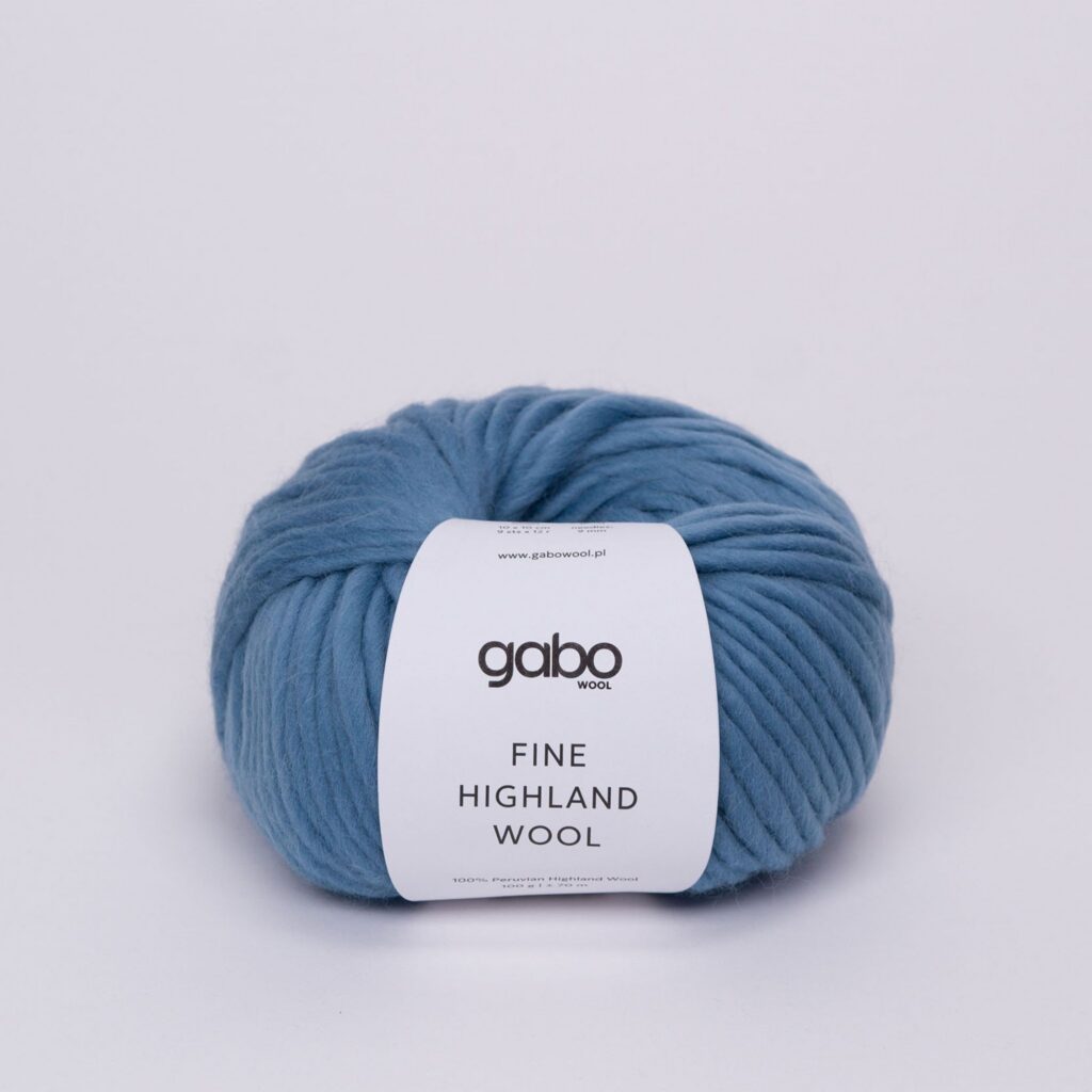 Włóczka Gabo Wool Fine Highland Wool 2869 Błękitny