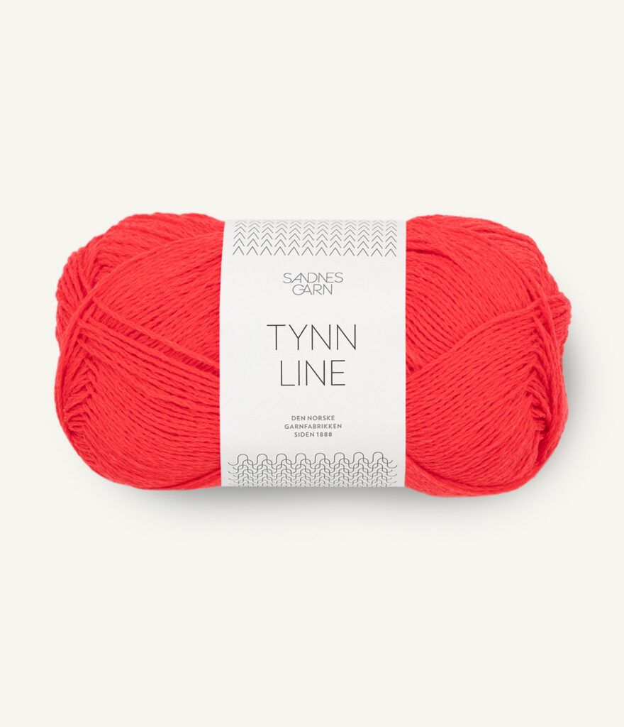 Włóczka Sandnes Garn Tynn Line 4108 Ognista Czerwień