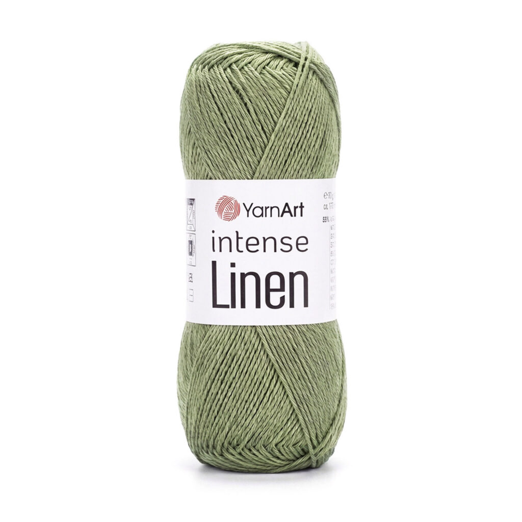 Włóczka YarnArt Intense Linen 4121 Zielony Mech