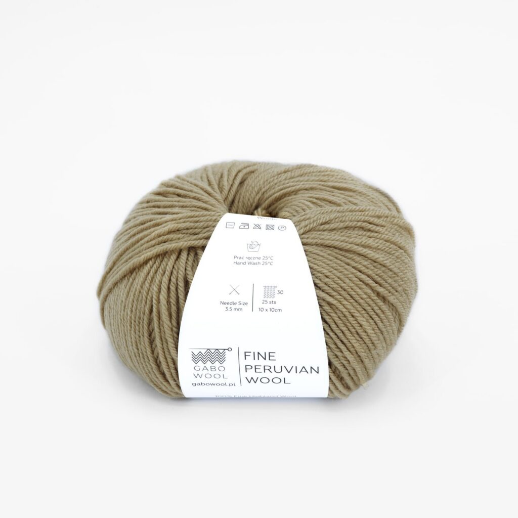 Włóczka Gabo Wool Fine Peruvian Wool 8152 Orzech
