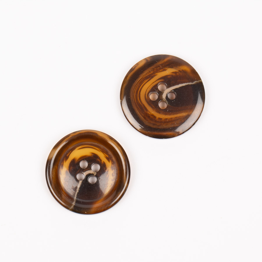 Guzik Imitacja Rogu Drewno Tekowe 25mm 1szt. #708 Drops