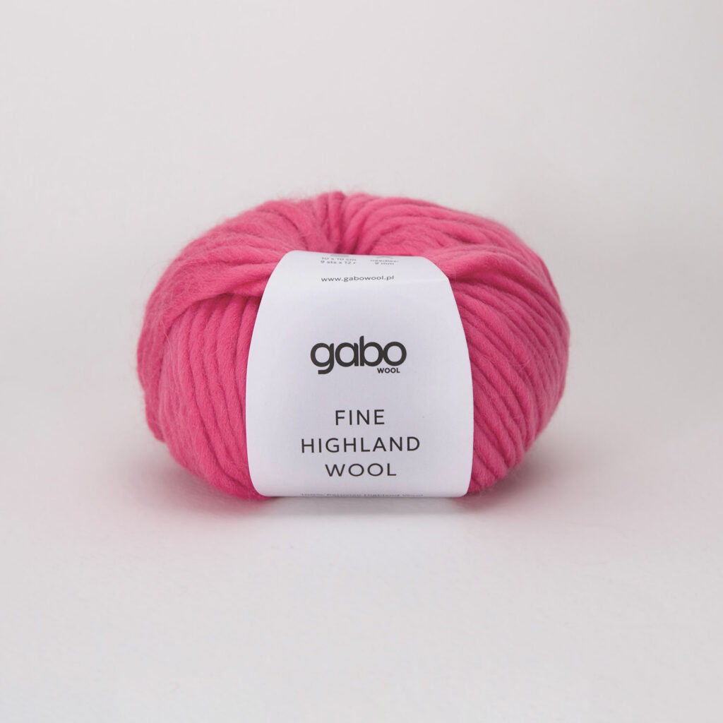Włóczka Gabo Wool Fine Highland Wool 2007 Candy Róż